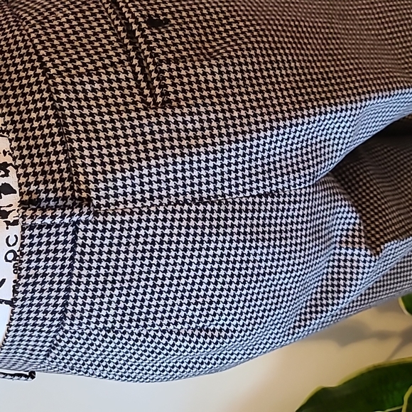 Eddie Bauer Black/White Houndstooth Wool Trousers/Pants sz 10 - Picture 6 of 10